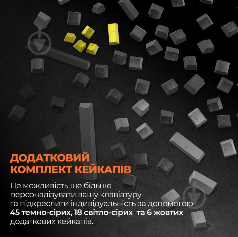 Клавиатура беспроводная GamePro (MK130R Pro) black/grey - фото 14