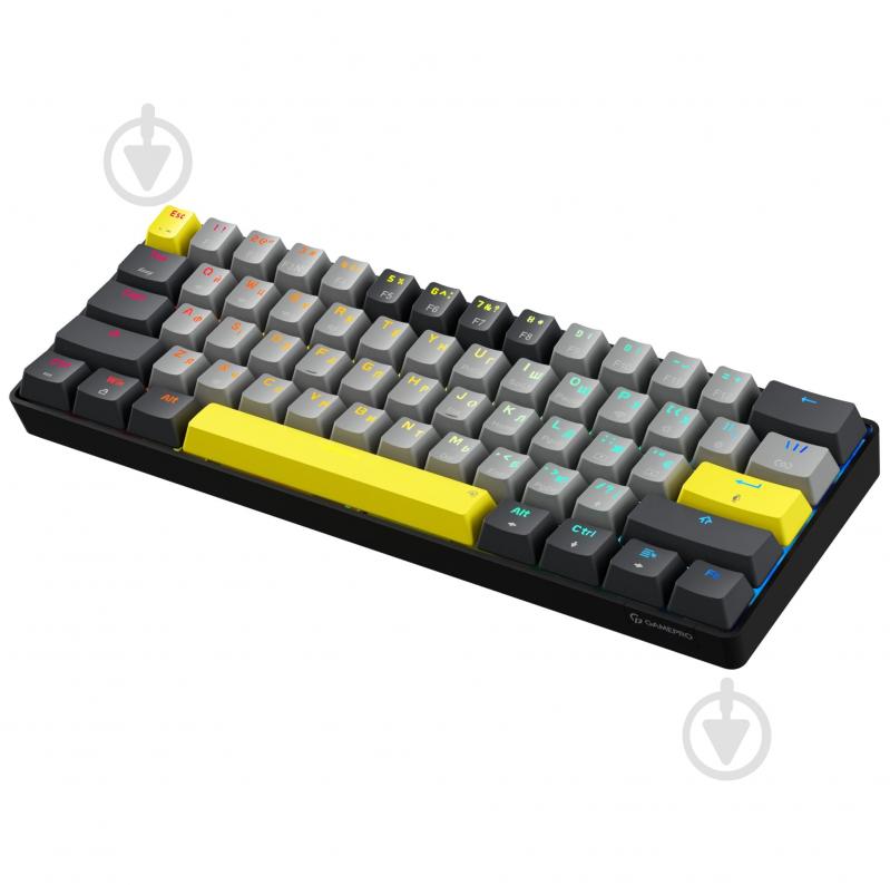 Клавиатура беспроводная GamePro (MK130R Pro) black/grey - фото 3