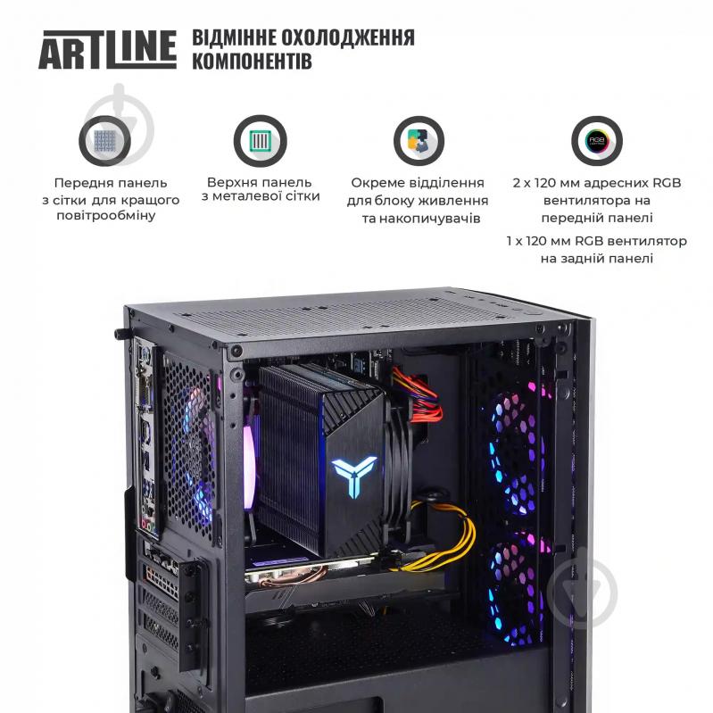 Комп'ютер Artline Gaming X43 (X43v63) black - фото 4