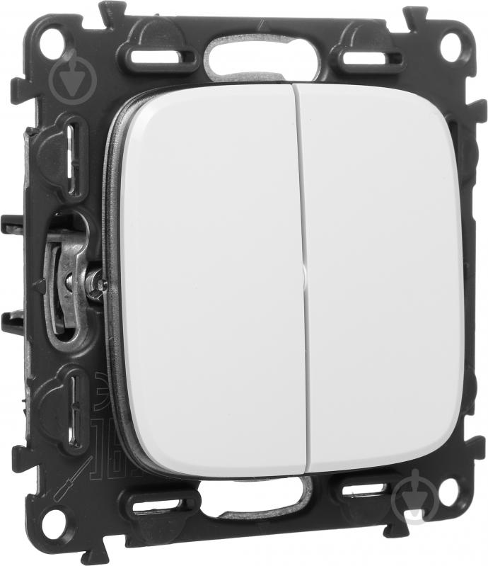 Выключатель проходной двухклавишный Legrand Allure без подсветки белый 752708 - фото 2