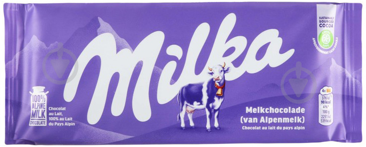 Молочний шоколад Milka м/у 100г - фото 2