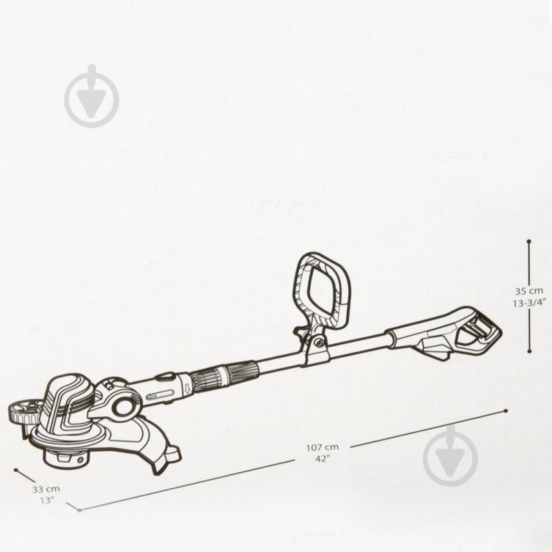 Триммер аккумуляторный Crown CT29012HX - фото 3