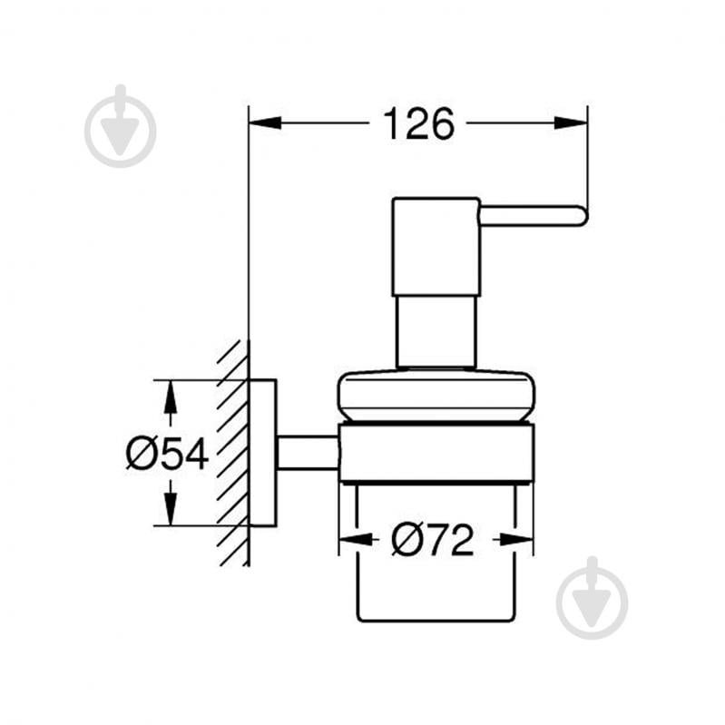 Дозатор Grohe для жидкого мыла QuickFix Start 41195000 (CV031957) - фото 2