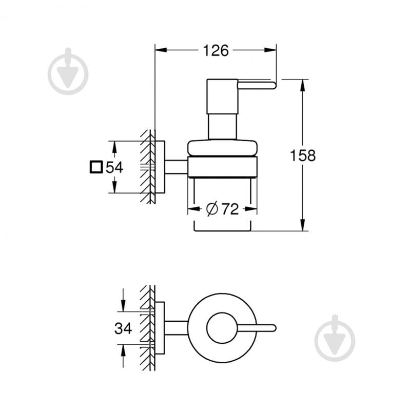 Дозатор Grohe для рідкого мила QuickFix Start Cube 41098000 (CV033400) - фото 2