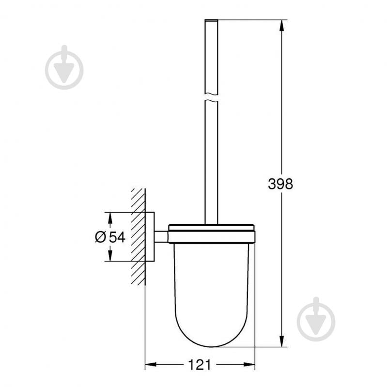 Ершик для унитаза Grohe QuickFix Start 41185000 (CV031770) - фото 2 Ершик для унитаза Grohe QuickFix Start 41185000 (CV031770) - фото 2