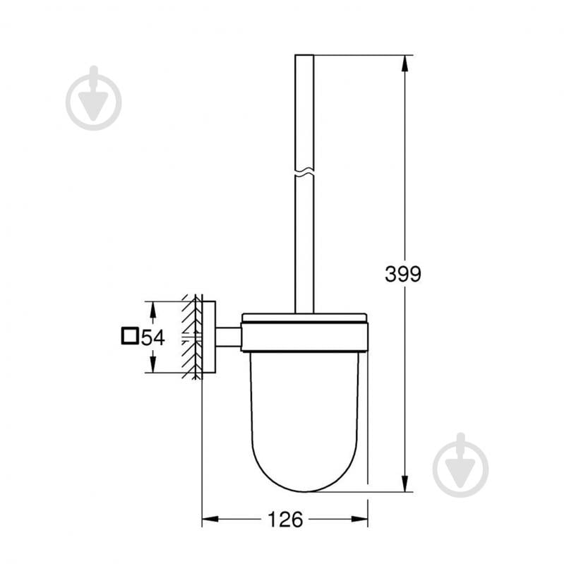 Йоржик для унітаза Grohe QuickFix Start Cube 40977000 (CV033416) - фото 2 Йоржик для унітаза Grohe QuickFix Start Cube 40977000 (CV033416) - фото 2