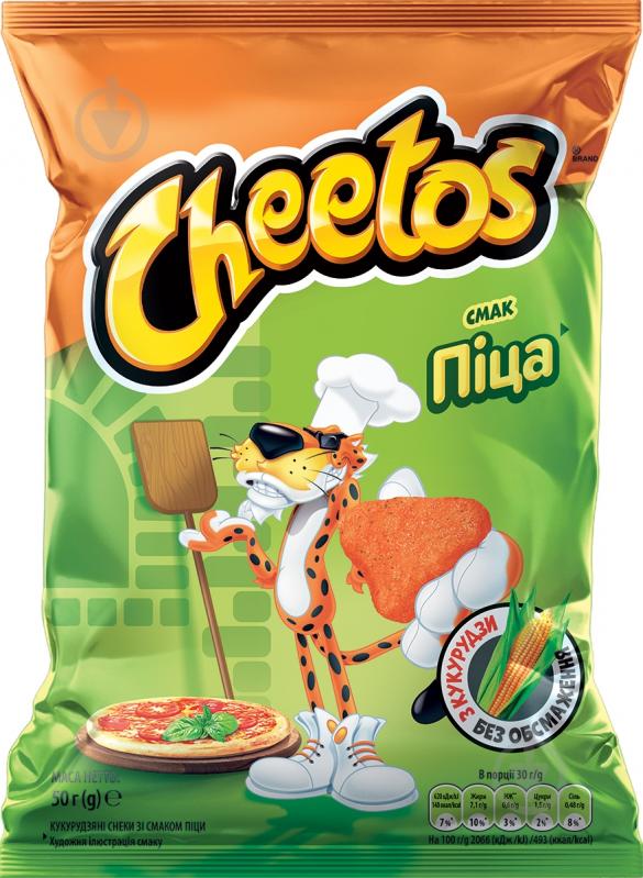 Снеки Cheetos Кукурузные со вкусом пицы 50 г - фото 1