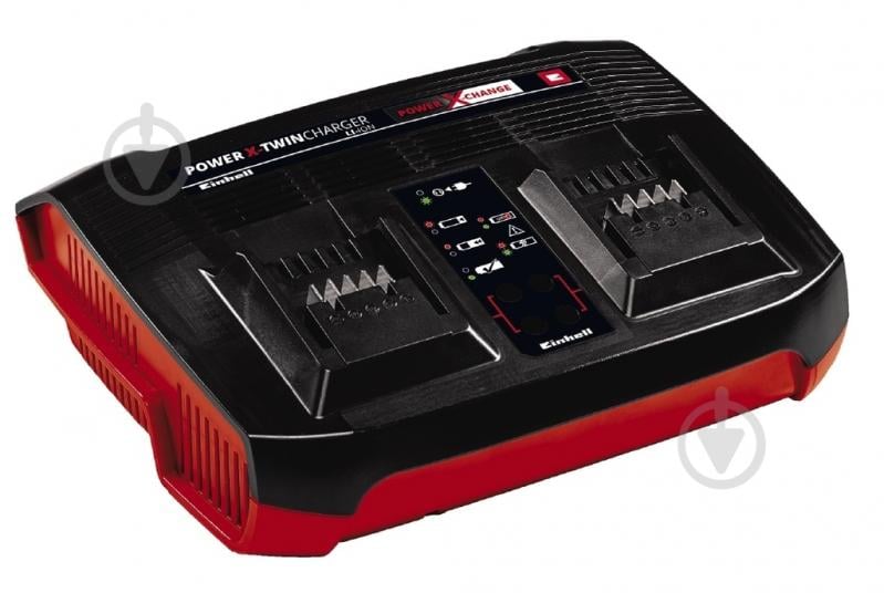 Зарядное устройство Einhell для двух аккумуляторов 18V Power-X-Twincharger 3 A 4512069 - фото 1 Зарядное устройство Einhell для двух аккумуляторов 18V Power-X-Twincharger 3 A 4512069 - фото 1