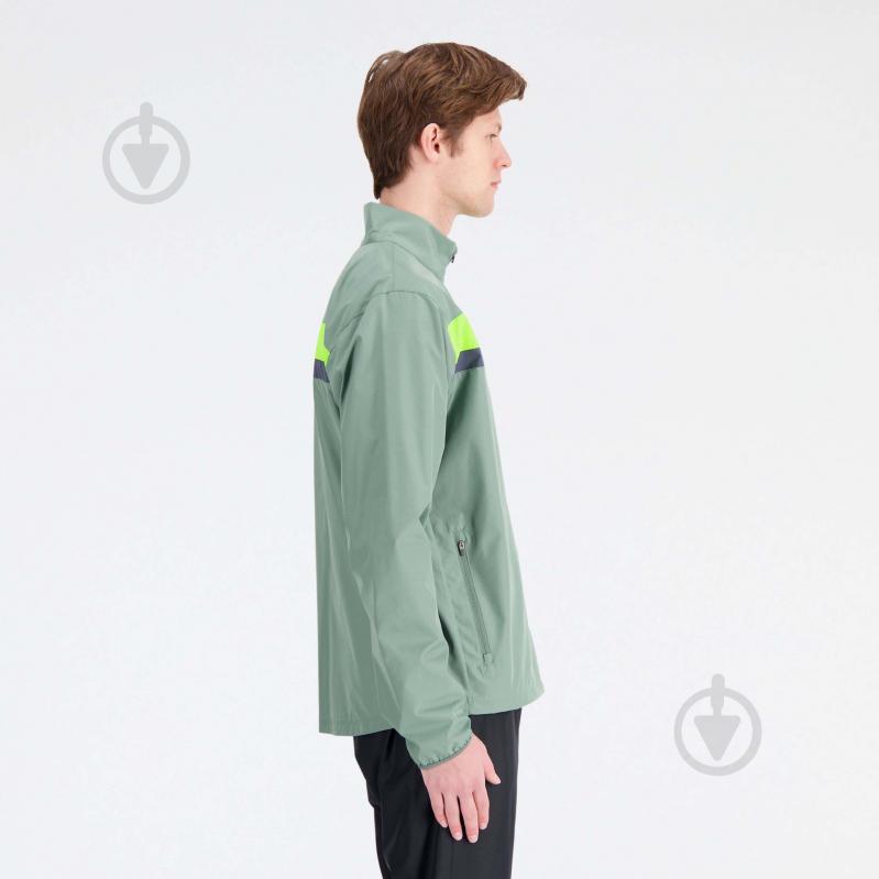 Куртка чоловіча New Balance ACCELERATE JACKET MJ23236DKJ р.S зелена - фото 3