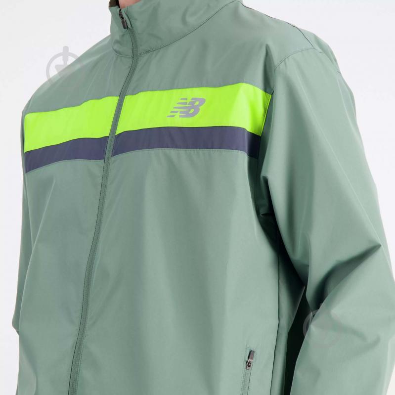 Куртка чоловіча New Balance ACCELERATE JACKET MJ23236DKJ р.S зелена - фото 5