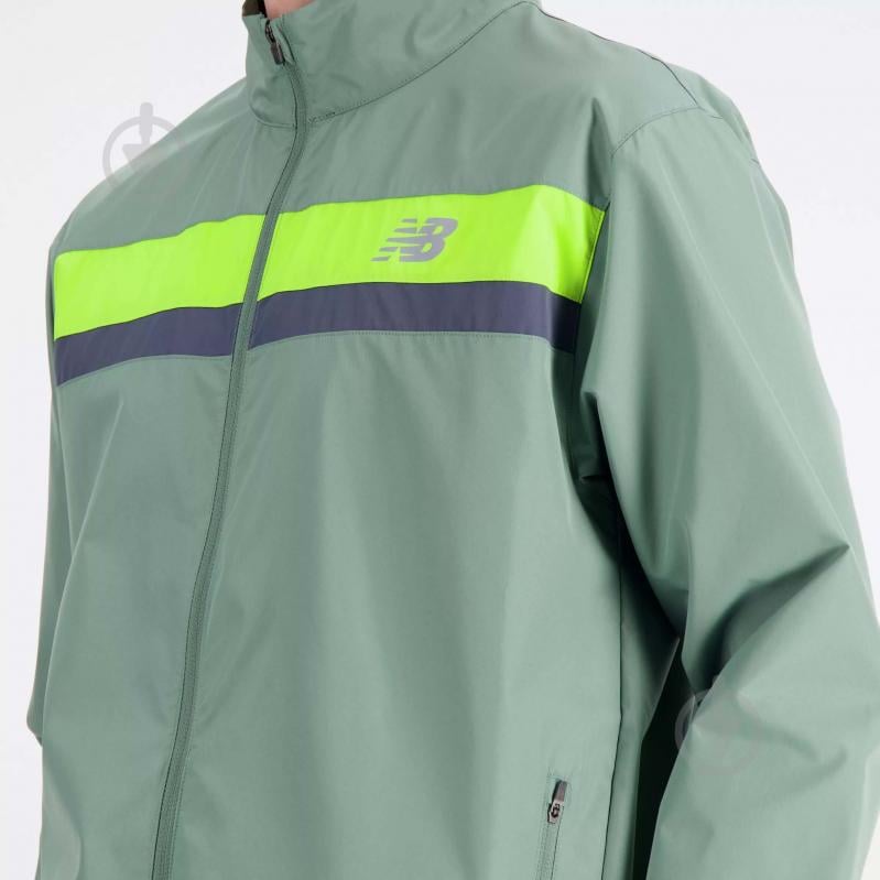 Куртка мужская New Balance ACCELERATE JACKET MJ23236DKJ р.M зеленая - фото 5