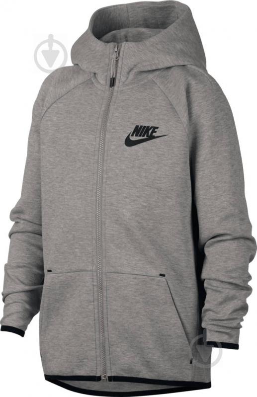 Джемпер Nike B NSW TCH FLC FZ ESSENTIALS AR4020-063 р. XL серый - фото 1