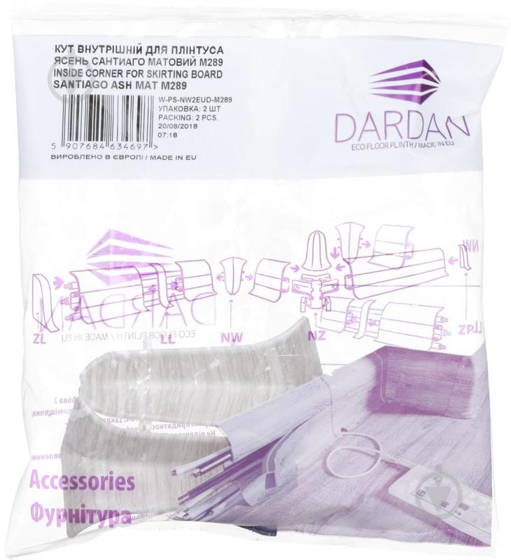 Комплект уголков внутренних Cezar Easy Dardan М-289 ясень сантьяго - фото 3