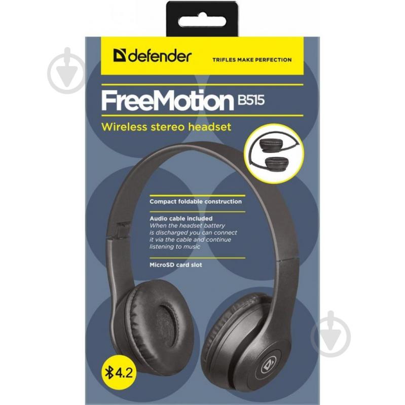 Наушники Defender FreeMotion B515 Bluetooth black - фото 5