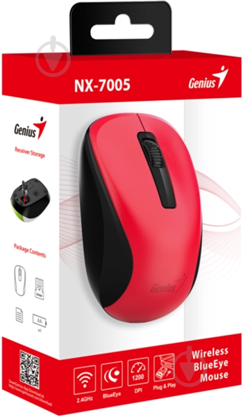 Мышка Genius red (31030017403) - фото 3