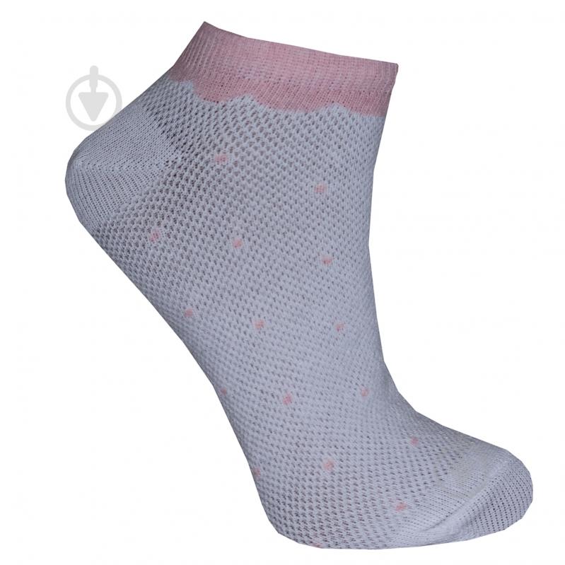 Шкарпетки дитячі для дівчаток Premier Socks Економ з горохом р. 16–18 білий - фото 3