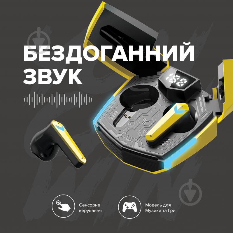 Наушники Canyon Doublebee GTWS-2 Gaming yellow (CND-GTWS2Y) - фото 7