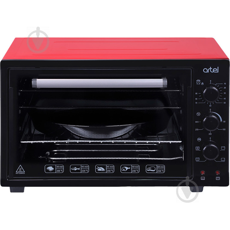 Электрическая мини-печь Artel MD 3618 L Red-Black - фото 1