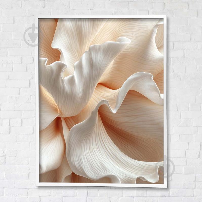 Картина на полотні Пелюстки з білою рамкою 75x100 см Brushme FNK0122025_RN53-17 - фото 1