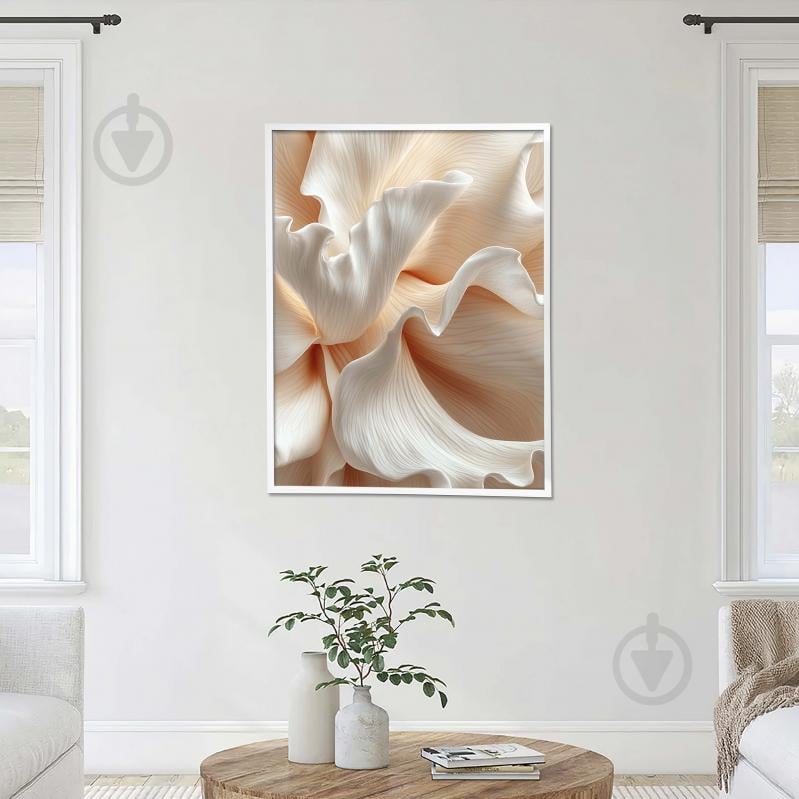 Картина на полотні Пелюстки з білою рамкою 75x100 см Brushme FNK0122025_RN53-17 - фото 2