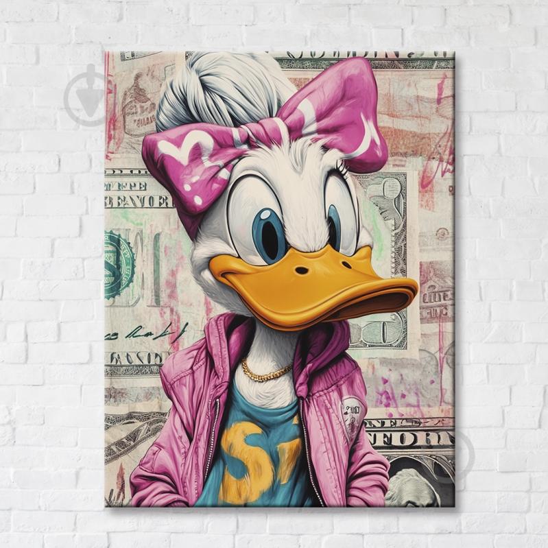 背景マステ65 ᐉ Картина на холсте Дейзи Дак 50x65 см Brushme FNK0122021