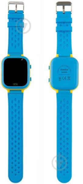 Смарт-годинник дитячий AmiGo GO009 blue/yellow (996383) - фото 3