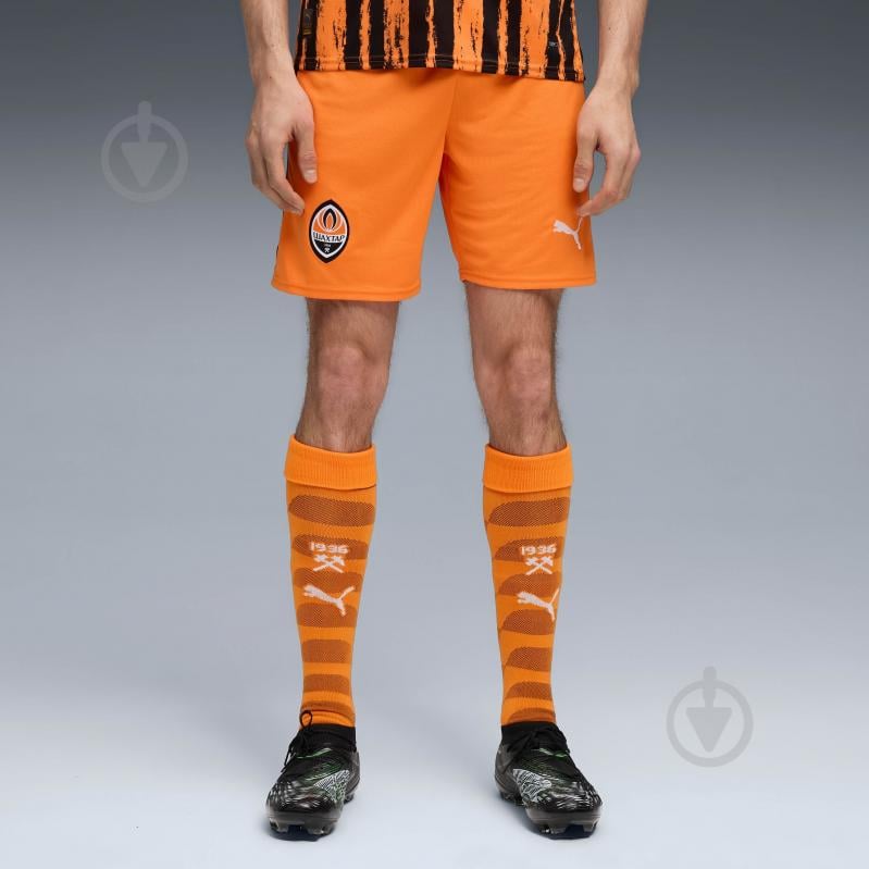 Шорты Puma FCSD Shorts Replica Rickie Orange-B 77972001 р. L оранжевый - фото 1