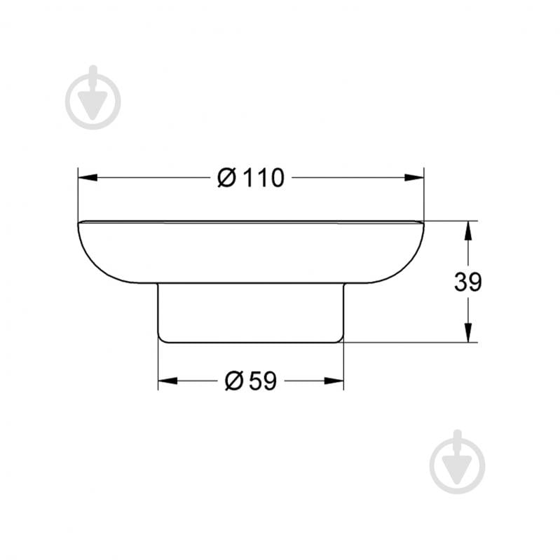 Мыльница Grohe без держателя QuickFix Start 41182000 (CV033481) - фото 2