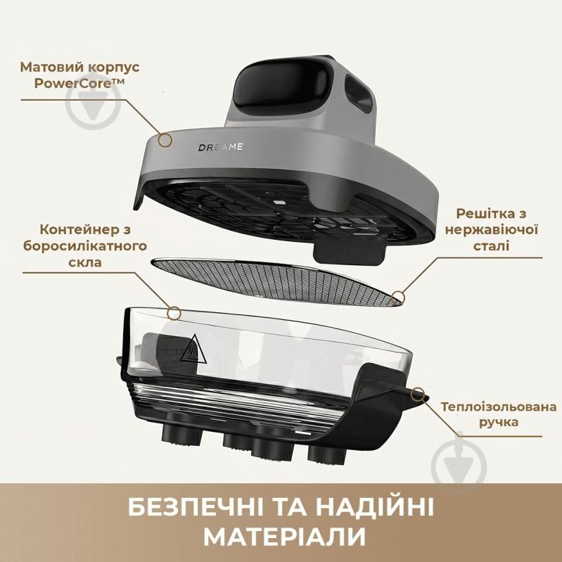 Мультипечь DREAME Tasti PT60 4.5L+2.5L Starlight gray - фото 3