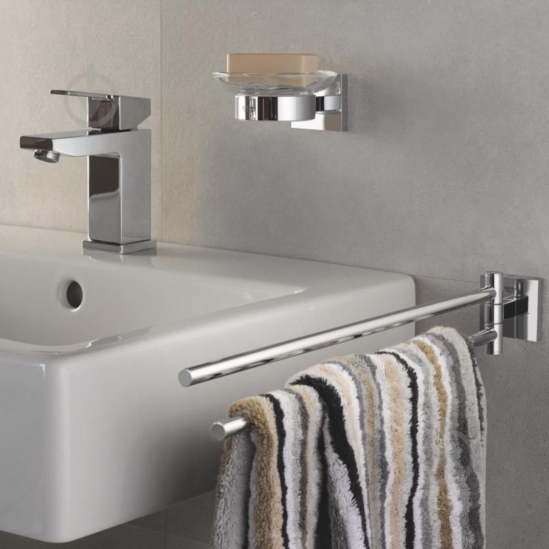 Мыльница Grohe с держателем QuickFix Start Cube 41096000 (CV033396) - фото 6
