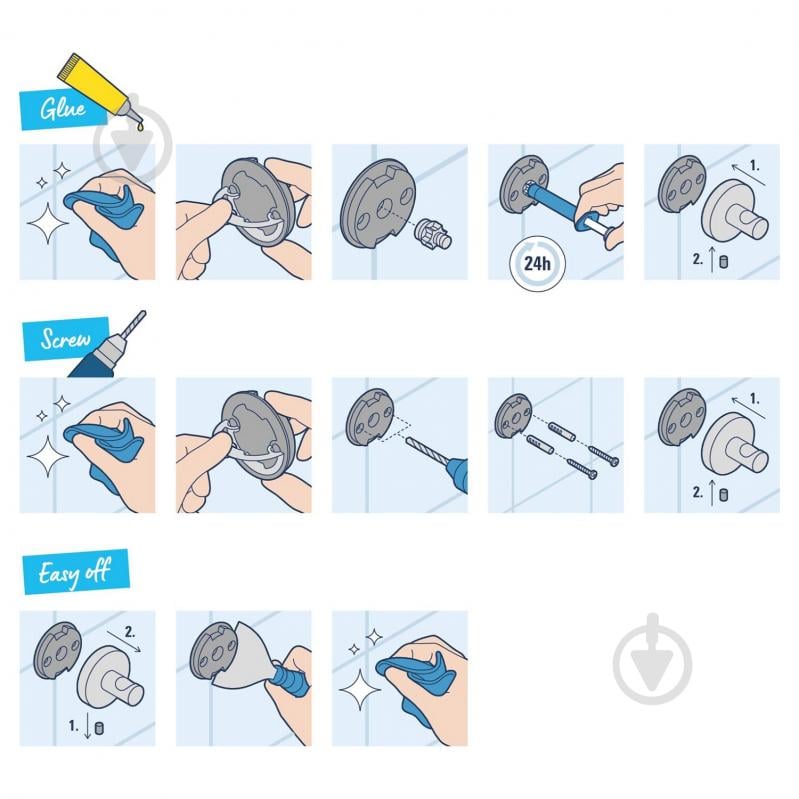 Мыльница Grohe с держателем QuickFix Start Cube 410962430 (CV033762) - фото 4