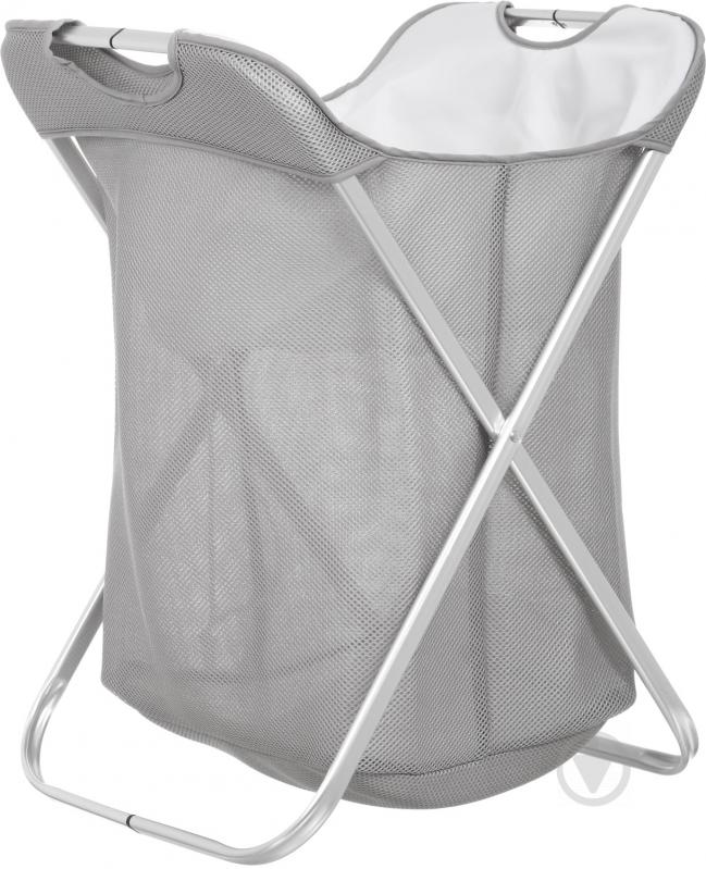 Кошик для білизни Luna Basket(with cover)/Silver Gray - фото 1