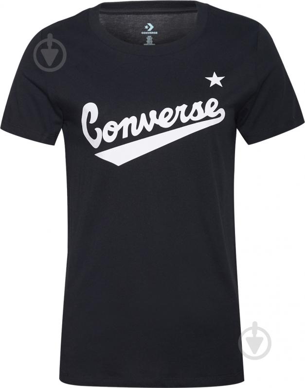 Футболка Converse 10018268-001 р.XS черный - фото 1
