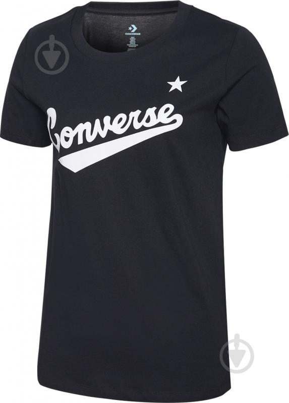Футболка Converse 10018268-001 р.XS черный - фото 2