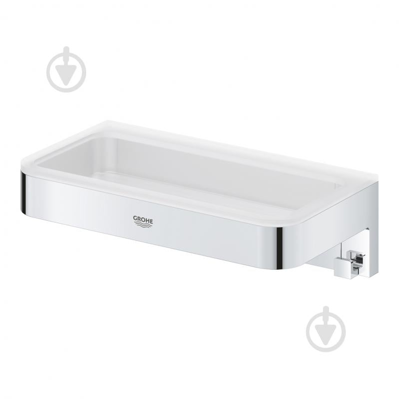 Полка Grohe QuickFix Start Cube з гачками 41107000 (CV035418) - фото 3