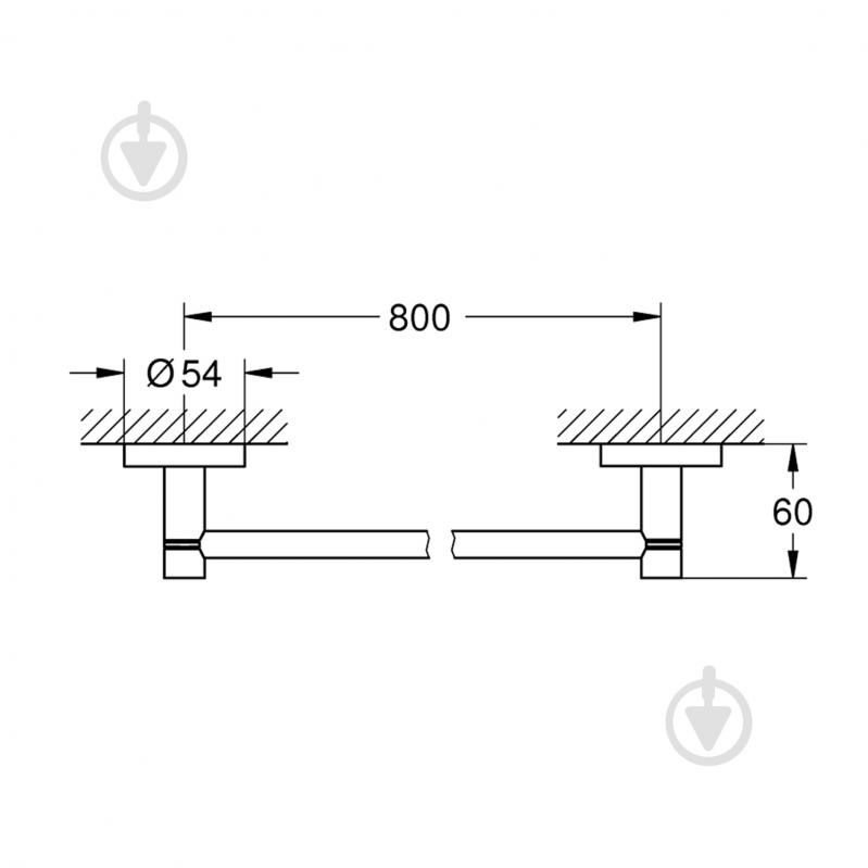 Тримач для рушників Grohe QuickFix Start 41187000 - фото 2 Тримач для рушників Grohe QuickFix Start 41187000 - фото 2