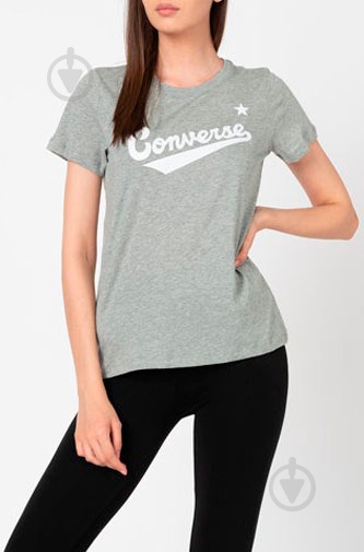 Футболка Converse 10018268-035 р.XS серый - фото 3 Футболка Converse 10018268-035 р.XS серый - фото 3
