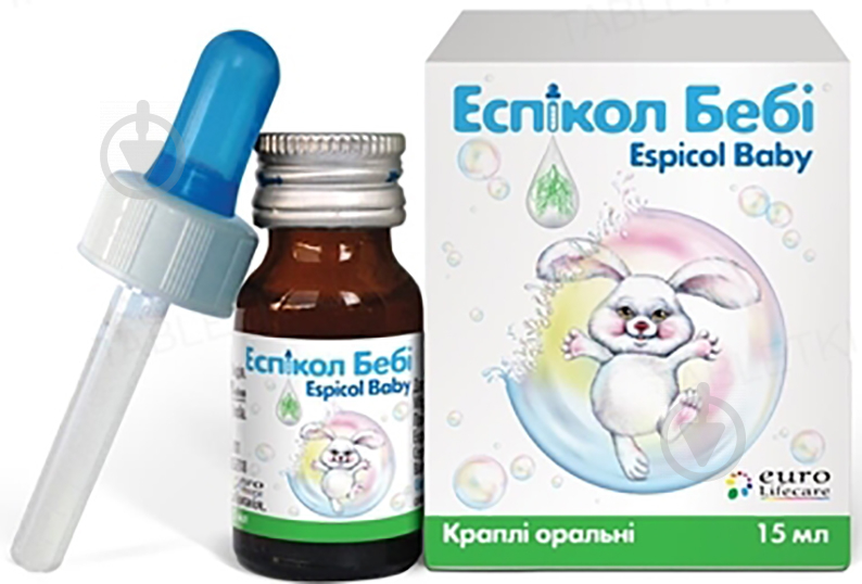 Еспікол бебі краплі 40 мг 15 мл - фото 1