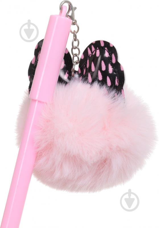 Ручка гелевая Бант с розовым помпоном - фото 4