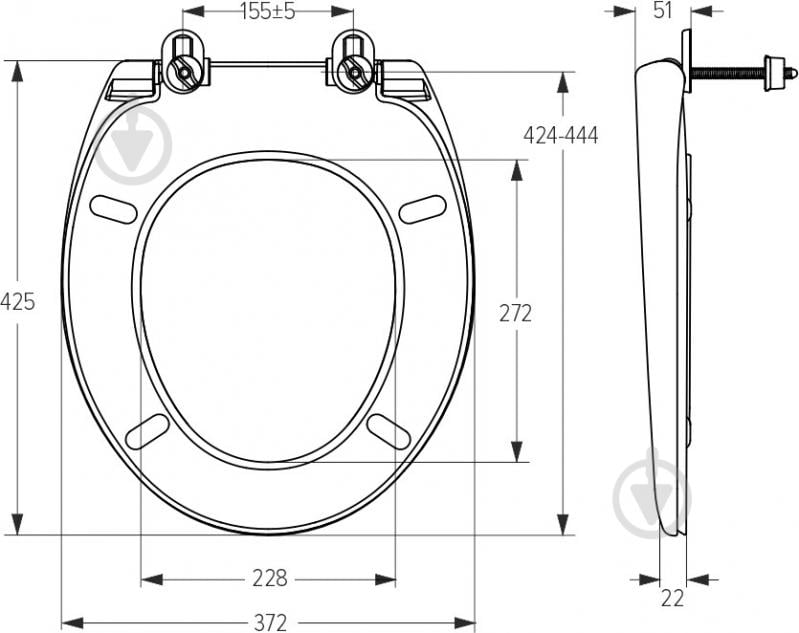 Сиденье для унитаза SoloPlast Универсал СУ-1 - фото 9