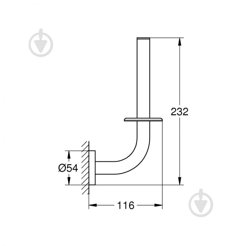 Держатель дополнительного рулона Grohe QuickFix Start (411862430) - фото 2