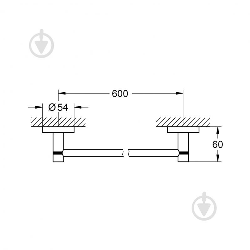 Держатель для полотенец Grohe QuickFix Start 600 мм 411782430 - фото 2 Держатель для полотенец Grohe QuickFix Start 600 мм 411782430 - фото 2