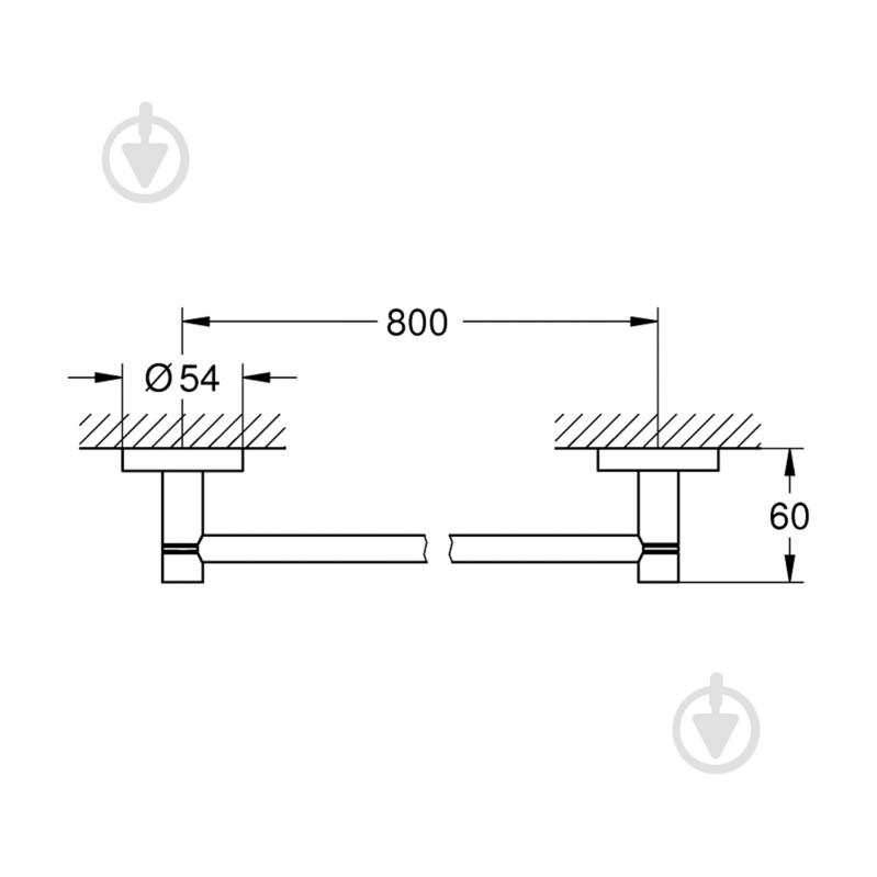 Тримач для рушників Grohe QuickFix Start 411872430 - фото 2