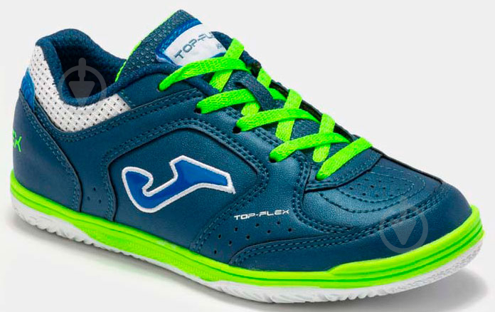 Футзальная обувь Joma TOP FLEX JR 2233 AZUL ELECTRICO VERDE FLUOR INDOOR TPJS2233IN р.37 синий - фото 3