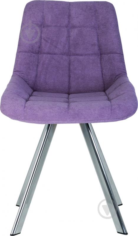 Стілець обідній Nowy Styl NICOLE 4L CHROME (BOX-1) SQR SORO-65 фіолетовий / хром - фото 2