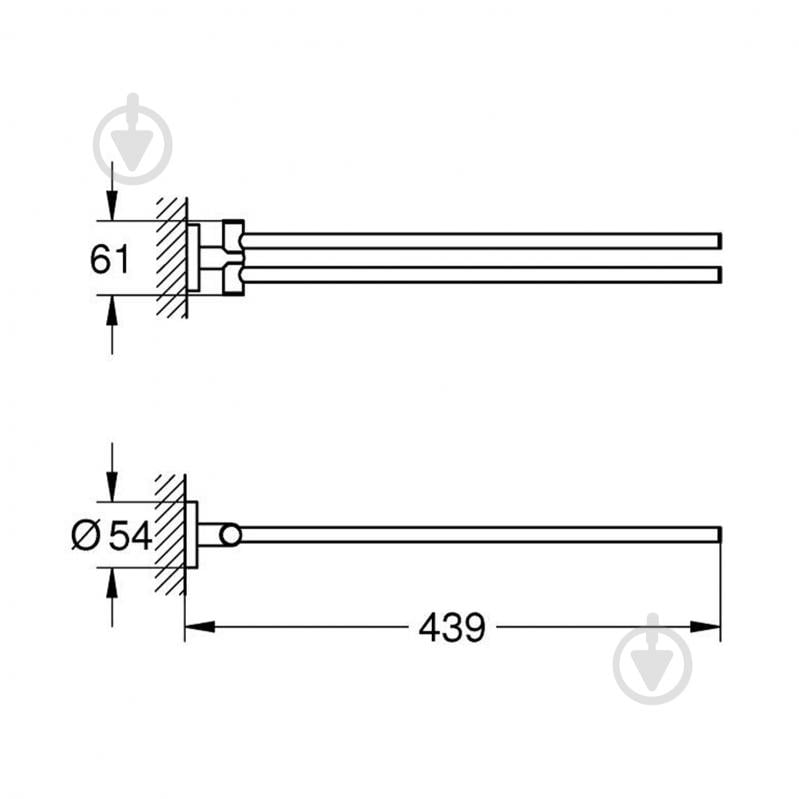 Держатель для полотенец Grohe QuickFix Start 411832430 - фото 2