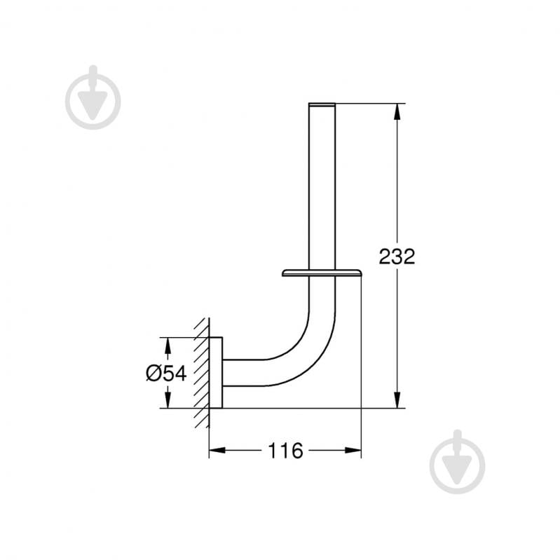 Держатель дополнительного рулона Grohe QuickFix Start (41186000) - фото 2 Держатель дополнительного рулона Grohe QuickFix Start (41186000) - фото 2