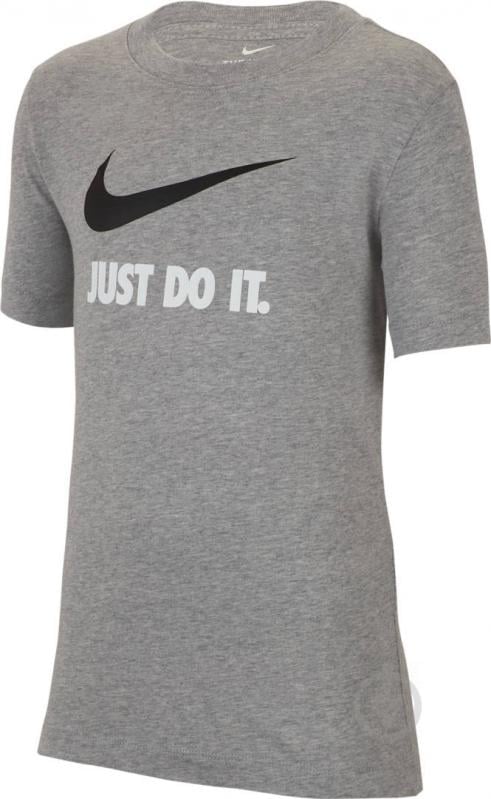 Футболка Nike B NSW TEE JDI SWOOSH AR5249-063 р.M сірий - фото 1