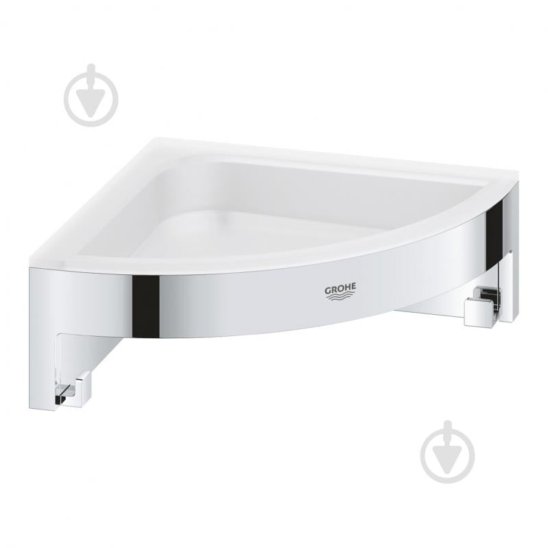 Полка Grohe QuickFix Start Cube з гачками 41106000 (CV035416) - фото 1 Полка Grohe QuickFix Start Cube з гачками 41106000 (CV035416) - фото 1