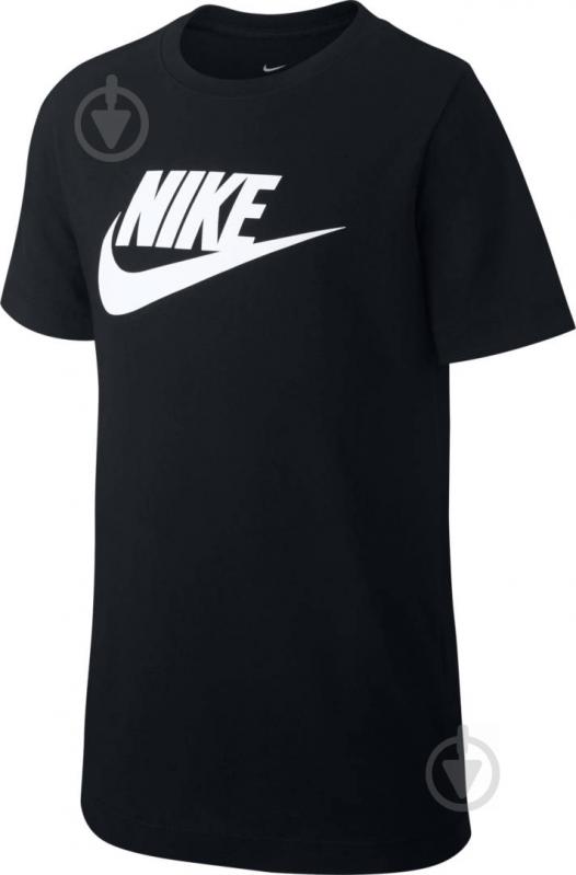 Футболка Nike B NSW TEE FUTURA ICON TD AR5252-010 р.S черный - фото 1